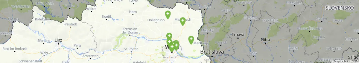 Map view for Pharmacies emergency services nearby Mistelbach (Municipality, Niederösterreich) (381)